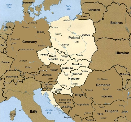 Central Europe Map